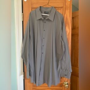 Murano Men’s Gray Dress Shirt 4XT Ultimate Modern Comfort